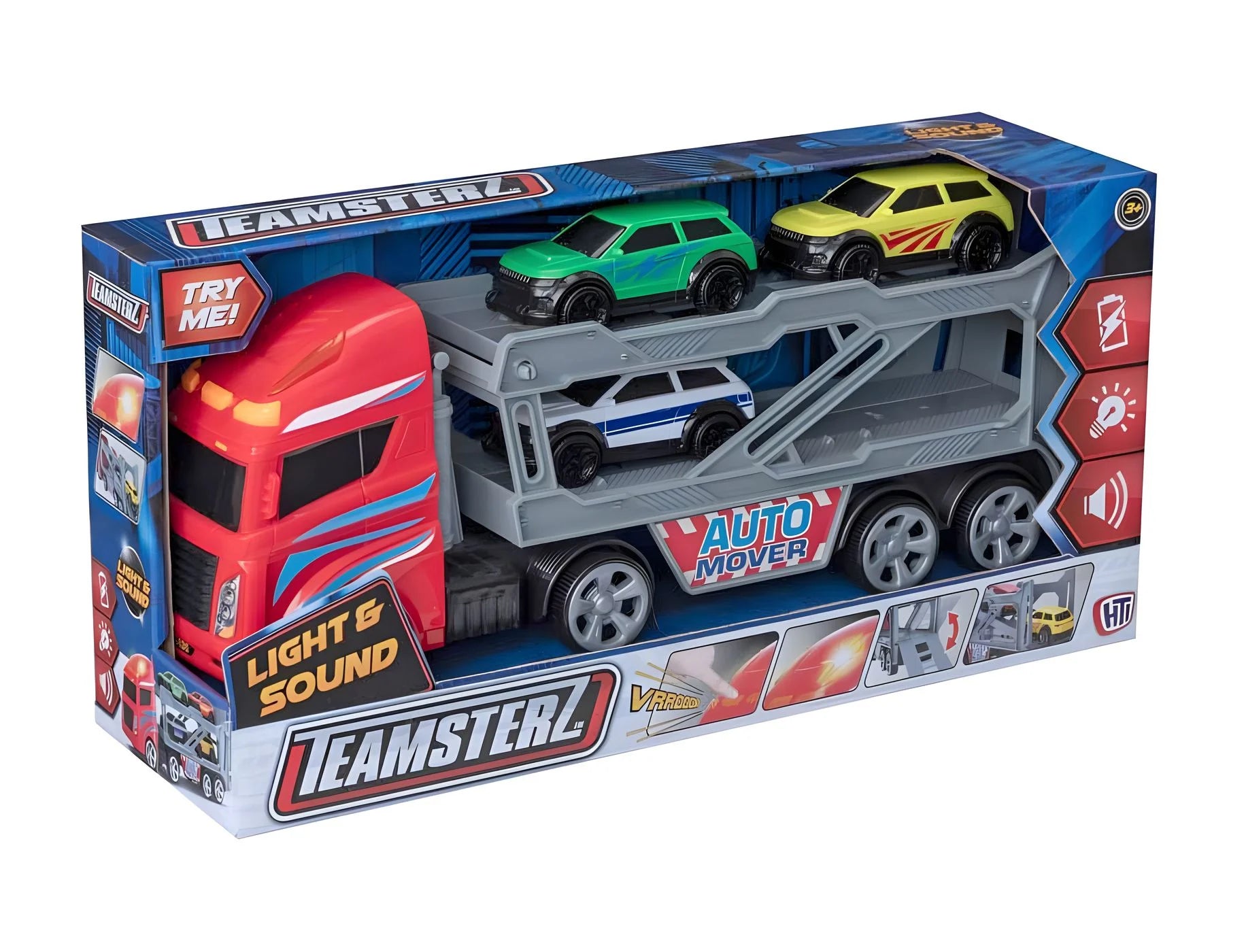 High-quality toy cars Teamsterz Light and Sound Car Transporter