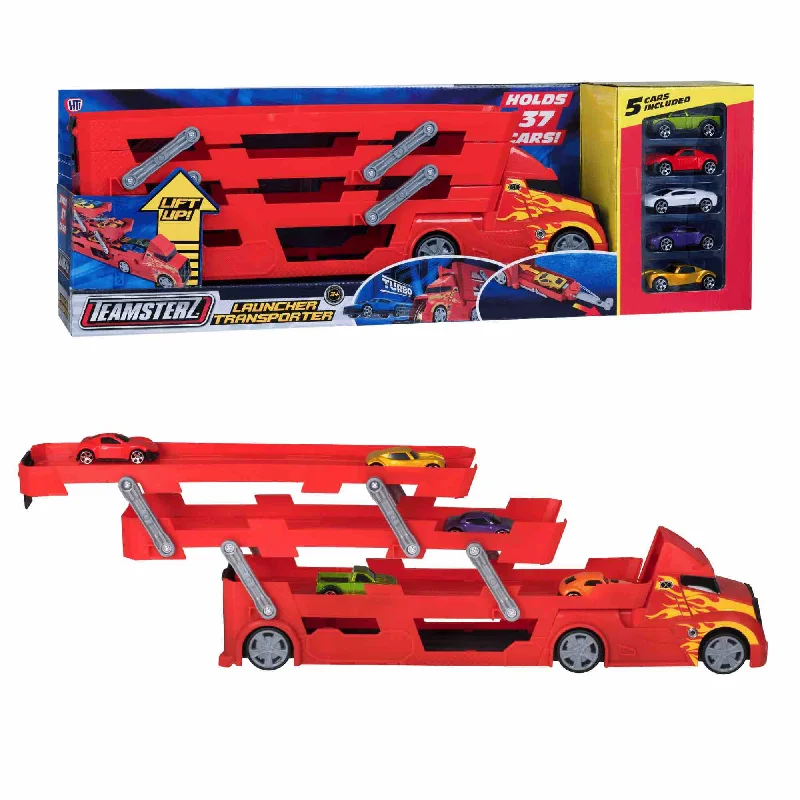 High-quality materials toys Teamsterz Metro City Launcher Transporter - Includes Five 3" Die-Cast Cars High-quality materials toys Teamsterz Metro City Launcher Transporter - Includes Five 3" Die-Cast Cars