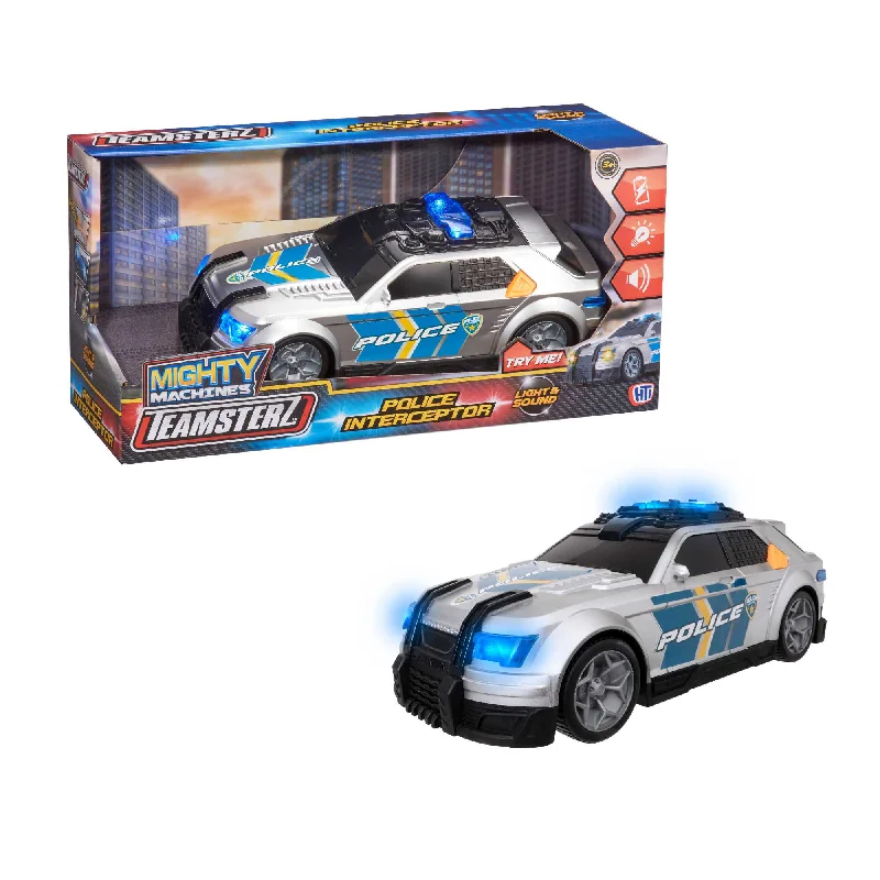 Fun toy carsTeamsterz Mighty Machines Light & Sound Police Interceptor Car