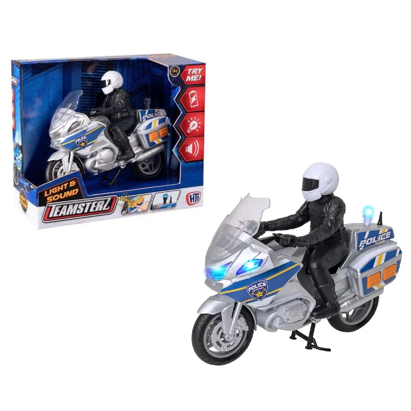 High-quality toy cars Teamsterz Mighty Machines Medium Police Bike