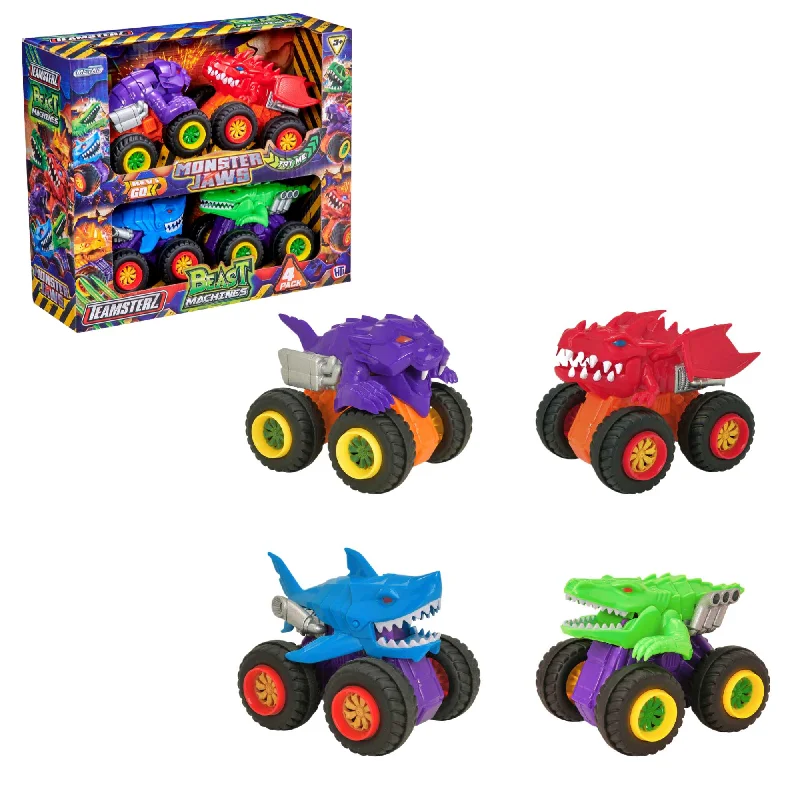 High-quality materials toys Teamsterz Monster Jaws 4 Pack
