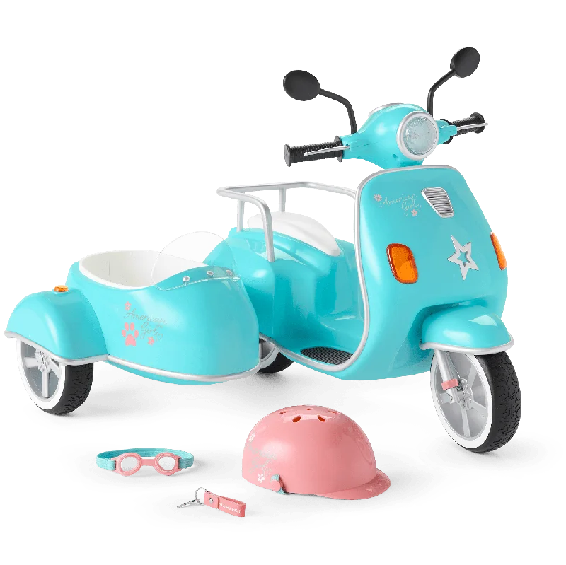 Durable toysTrue Blue Scooter & Sidecar