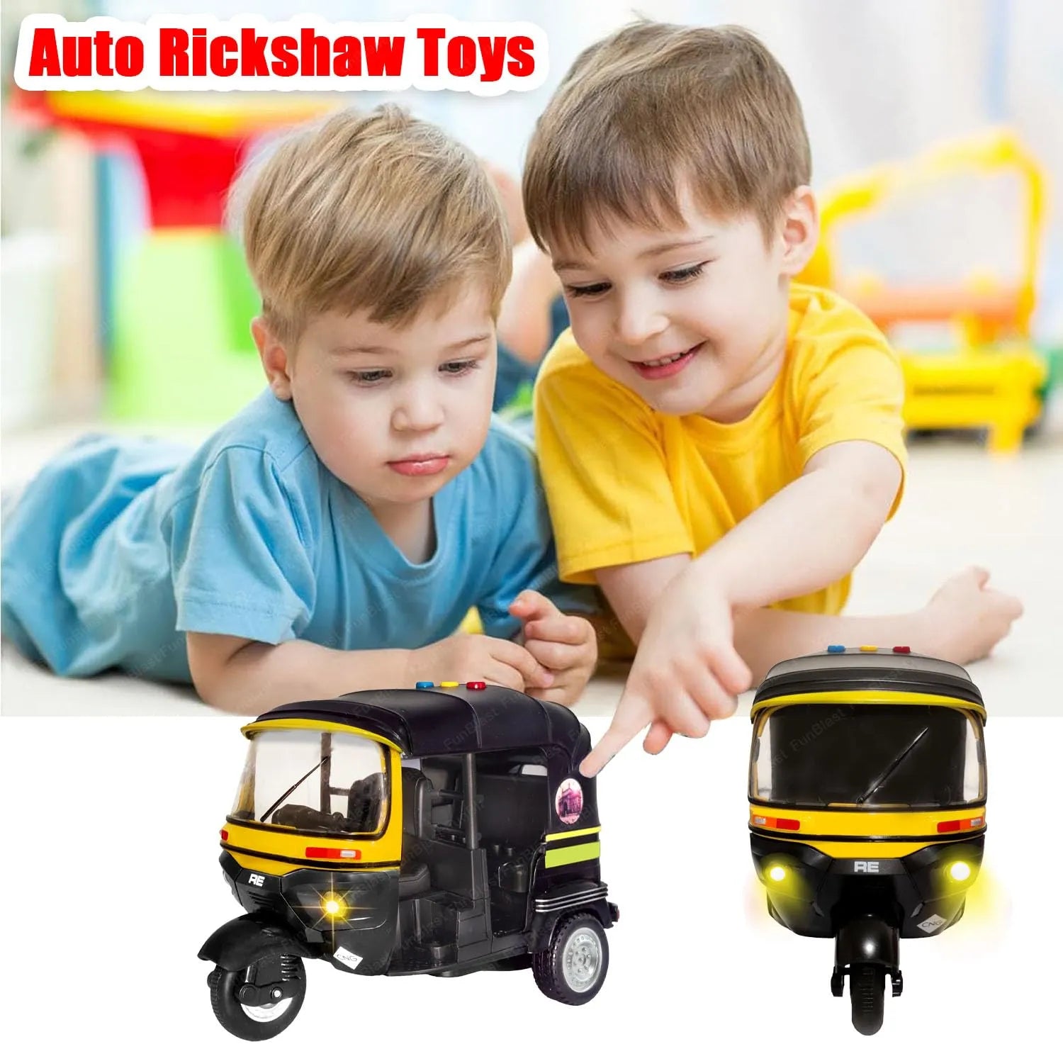 High-quality materials toys Tuk Tuk Auto Rickshaw Toy