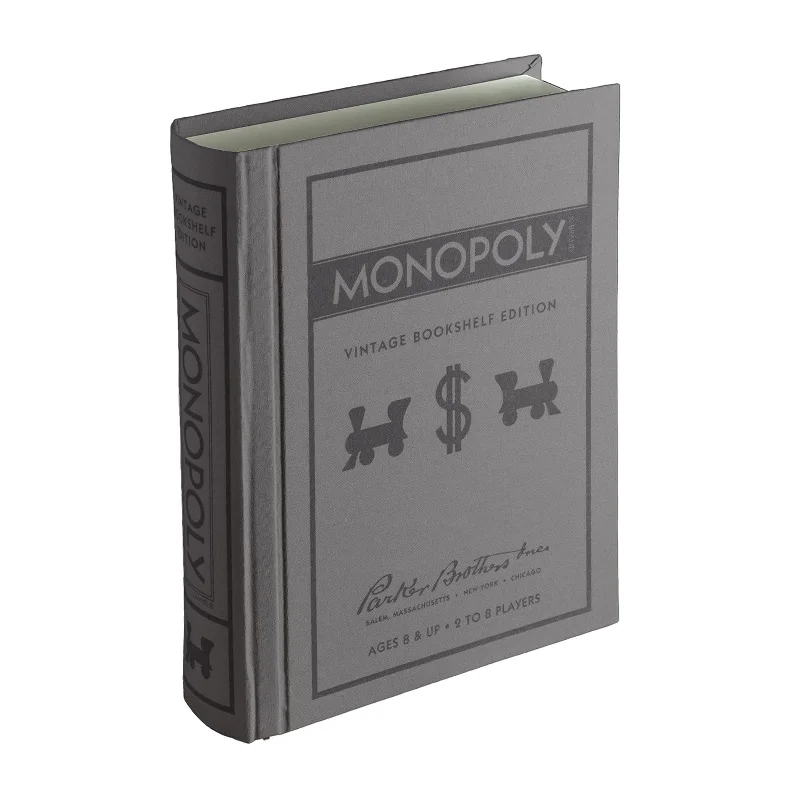 Challenging puzzles Vintage Bookshelf Game, Monopoly