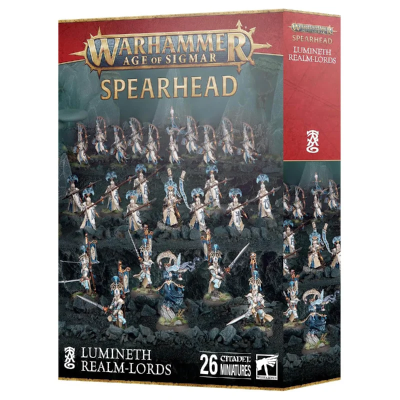Fun gamesWarhammer Age of Sigmar: Spearhead: Lumineth Realm-Lords Miniatures Set