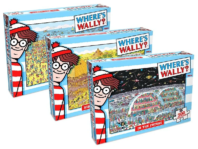 Exciting gamesCROWN - WHERE'S WALLY ASSORTED 300PC PUZZLE