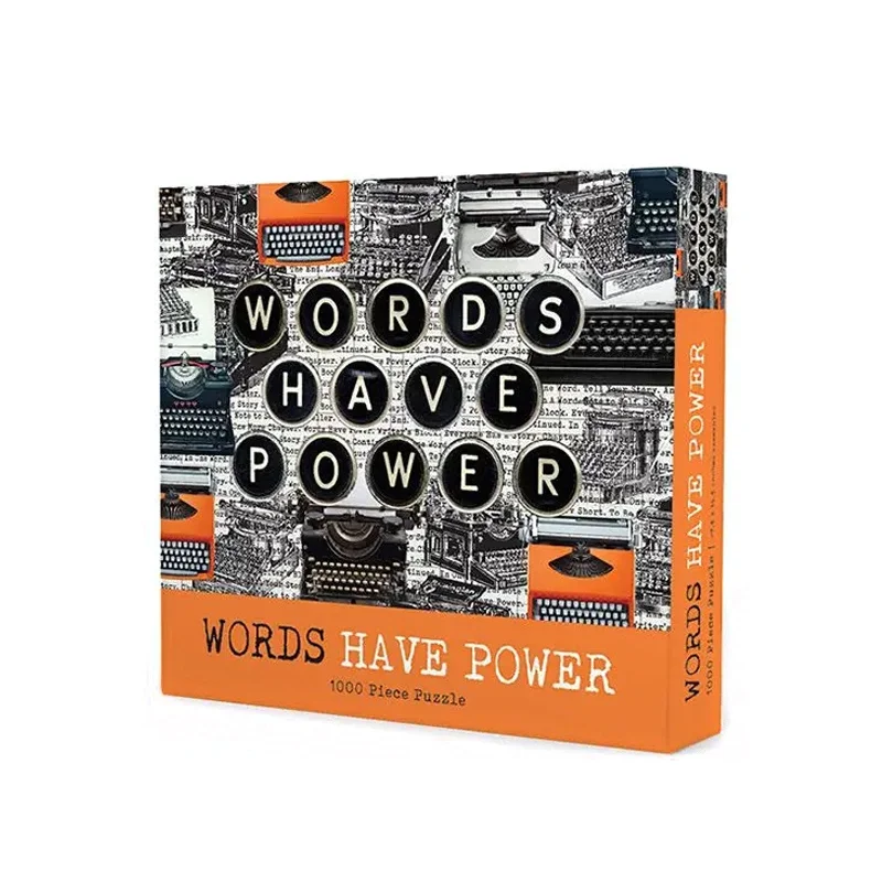 Time-consuming puzzles Words Have Power 1000 Piece Puzzle